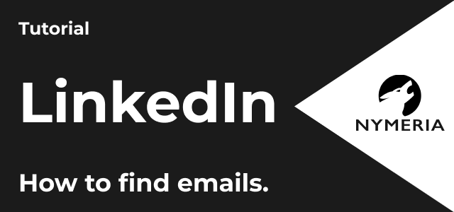InMails are expensive. Finding email addresses can be time consuming, but it doesn't have to be. Nymeria makes locating a person's email on LinkedIn a breeze.